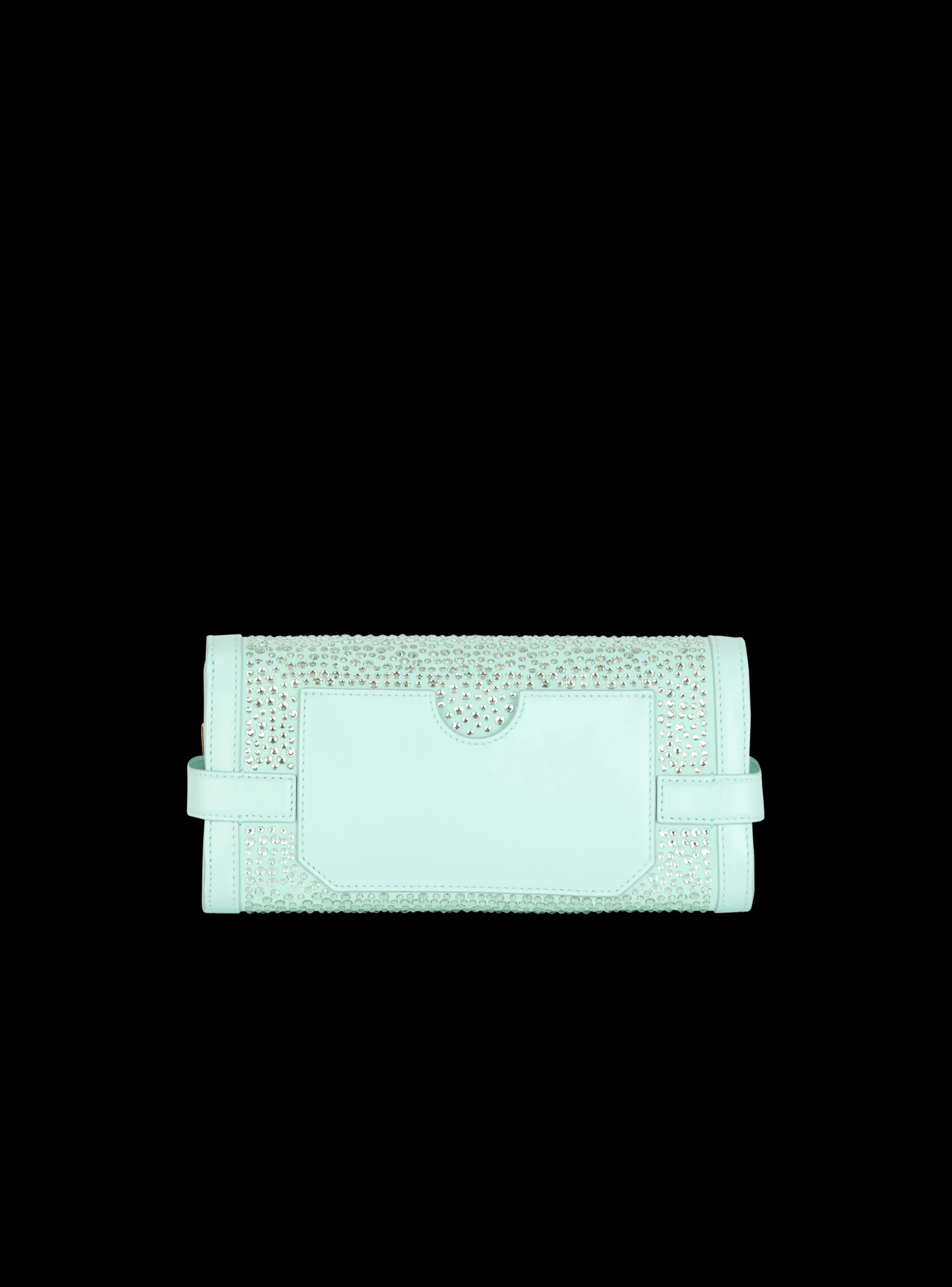 B-Buzz Pouch 23 In Suede And Rhinestones-Balmain Outlet