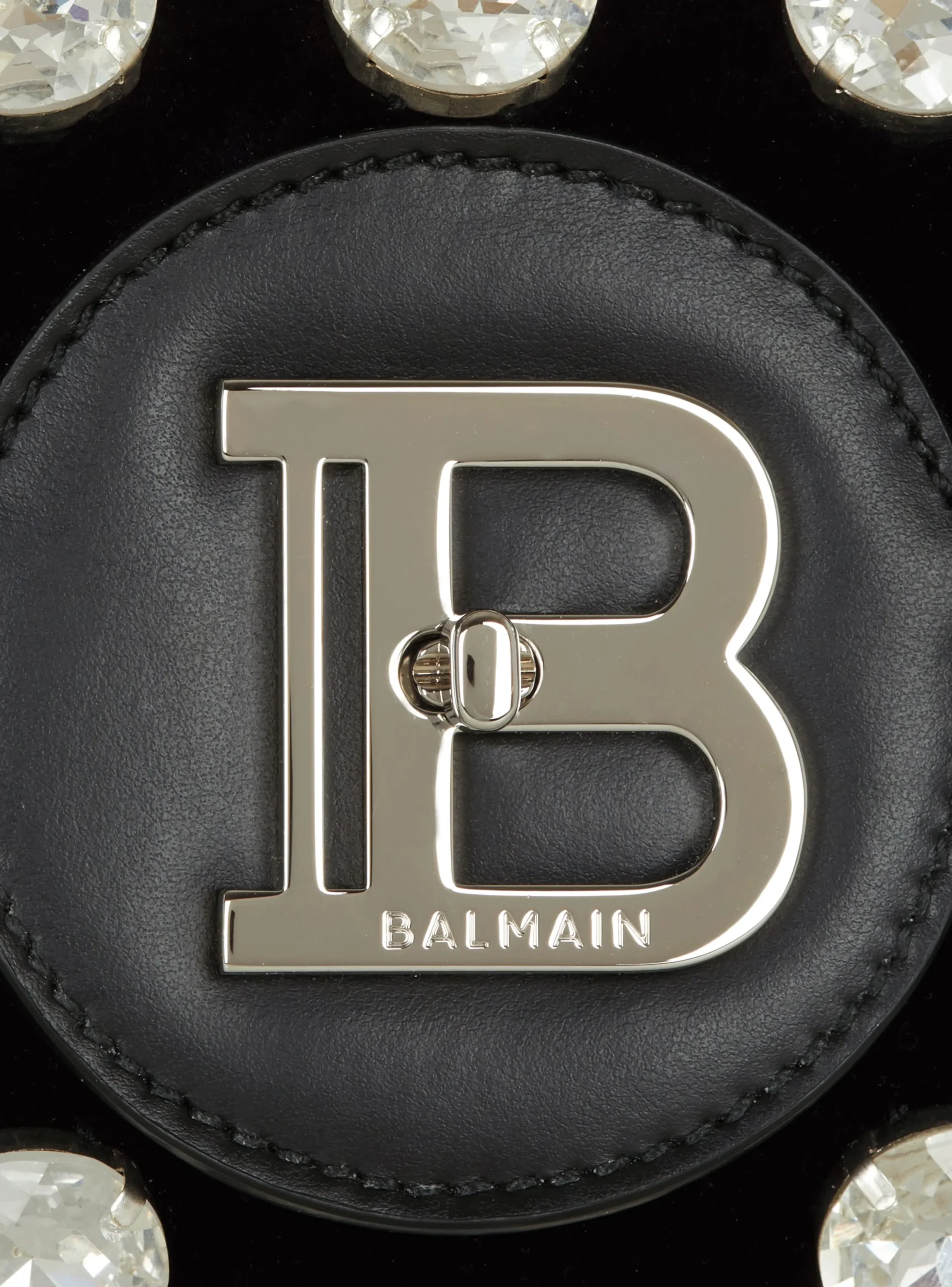B-Buzz Pouch 23 In Velvet And Crystals-Balmain Discount