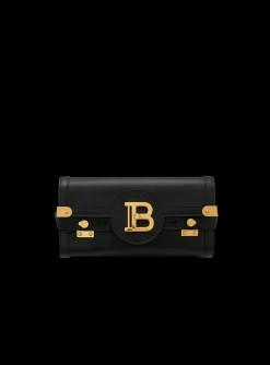 B-Buzz Pouch 23 Leather Clutch-Balmain Cheap