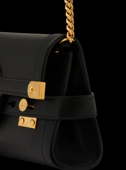 B-Buzz Pouch 23 Leather Clutch-Balmain Cheap