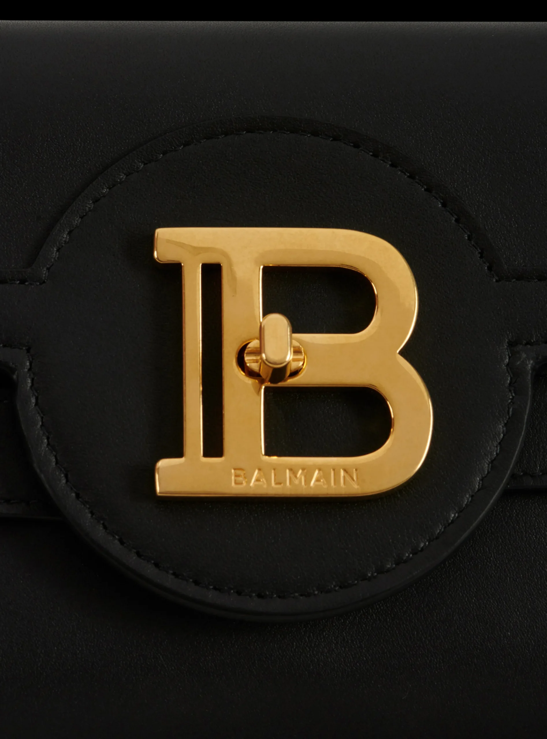 B-Buzz Pouch 23 Leather Clutch-Balmain Cheap