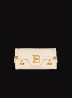 B-Buzz Pouch 23 Leather Clutch-Balmain Sale