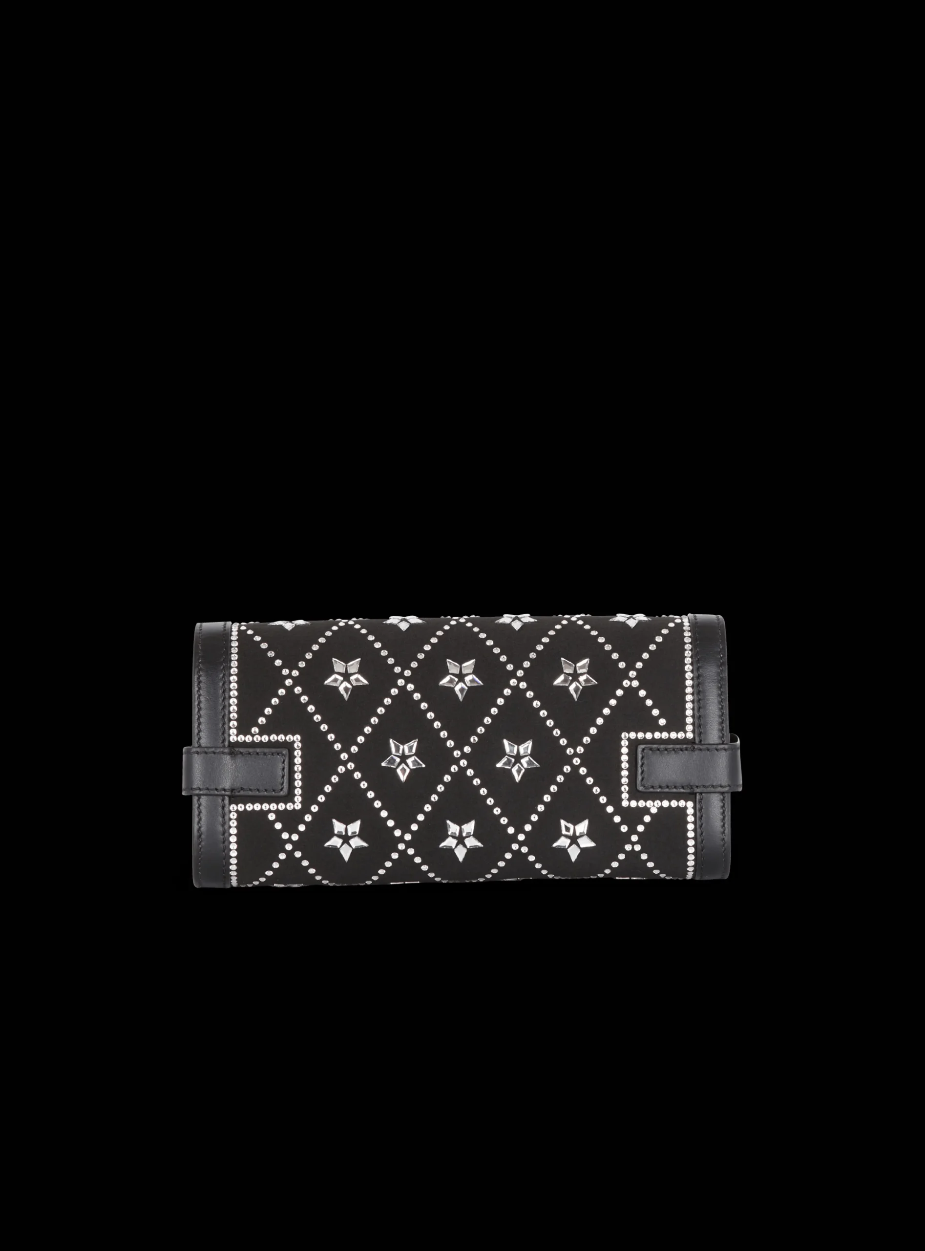 B-Buzz Pouch 23 Satin And Crystals Clutch-Balmain Fashion