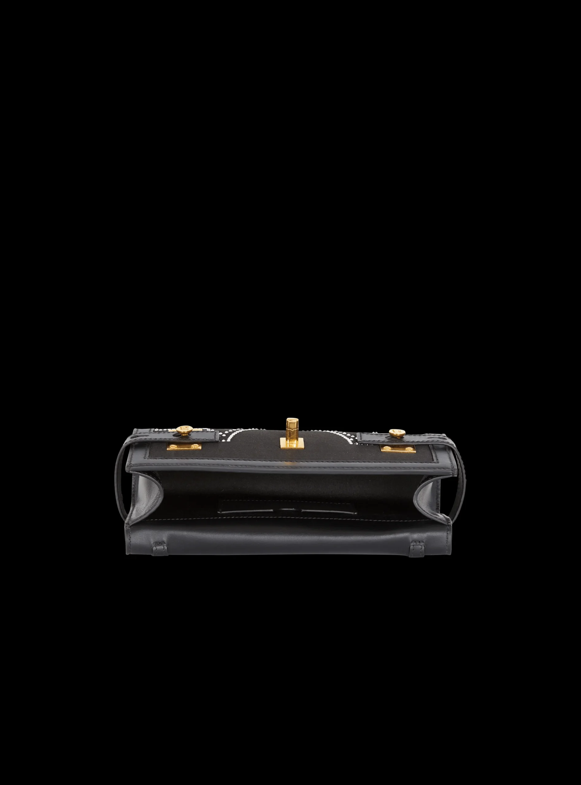 B-Buzz Pouch 23 Satin And Crystals Clutch-Balmain Fashion