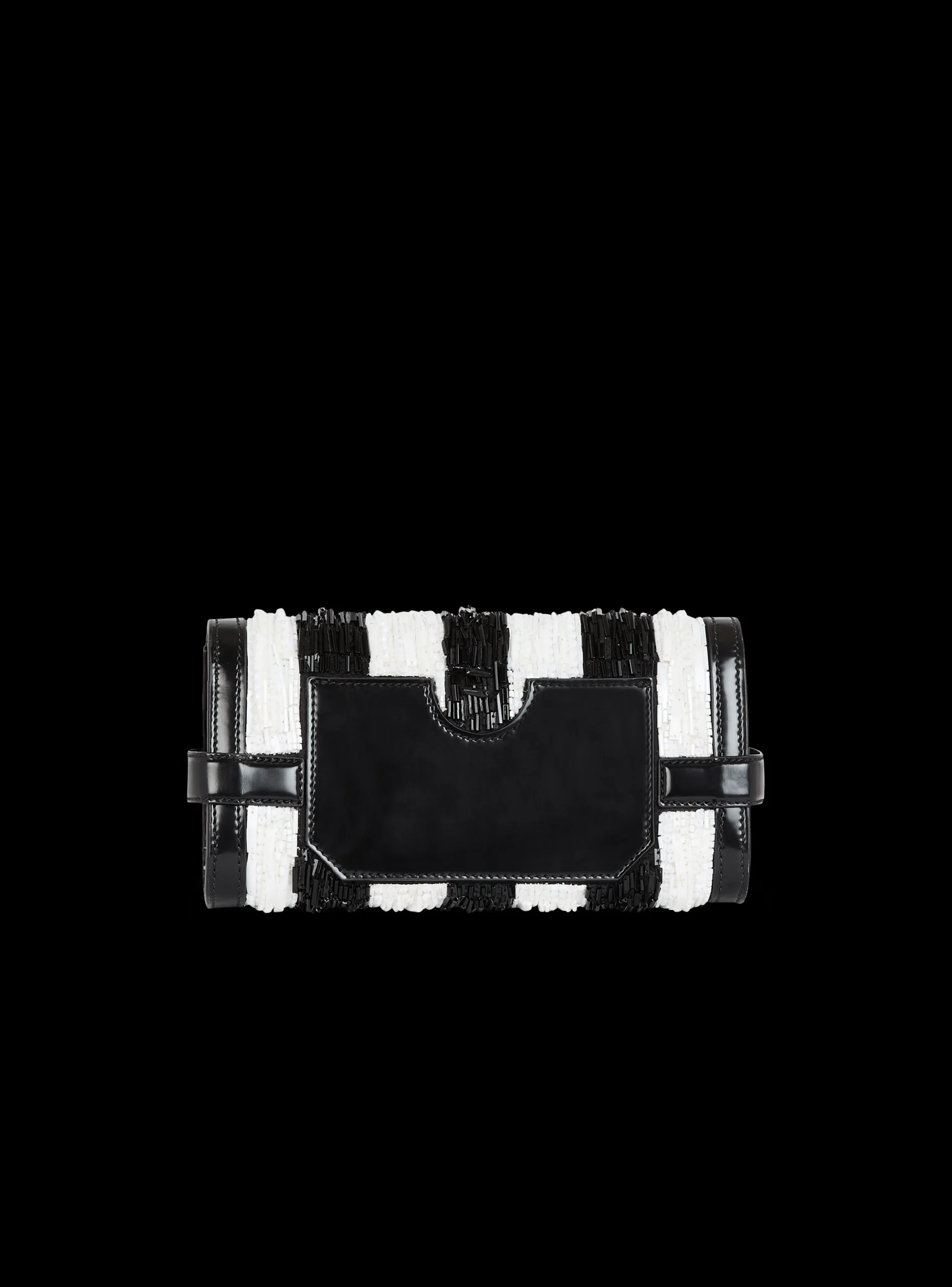 B-Buzz Pouch 23 With Embroidered Stripes-Balmain Sale