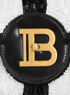 B-Buzz Pouch 23 With Embroidered Stripes-Balmain Sale
