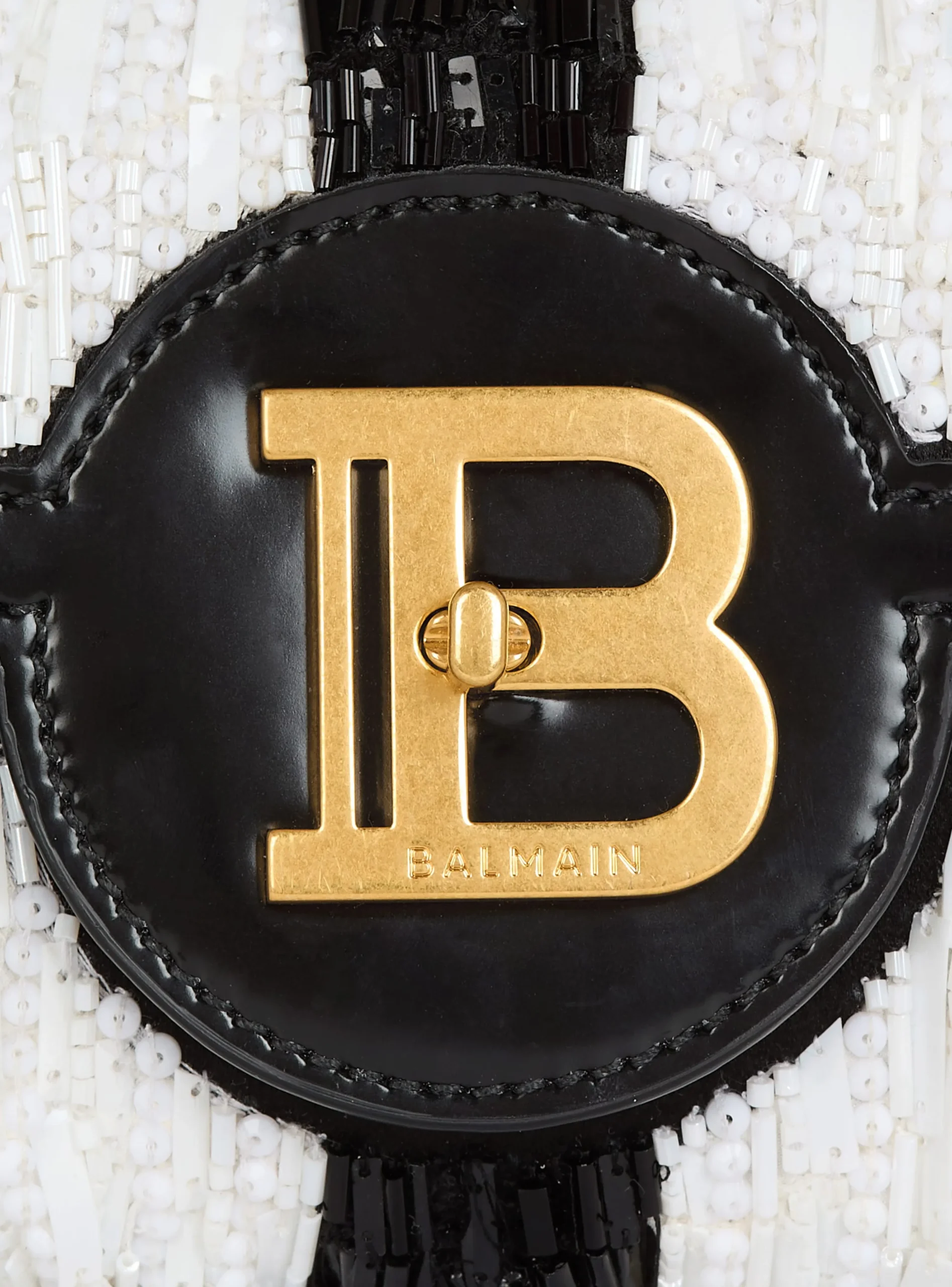 B-Buzz Pouch 23 With Embroidered Stripes-Balmain Sale