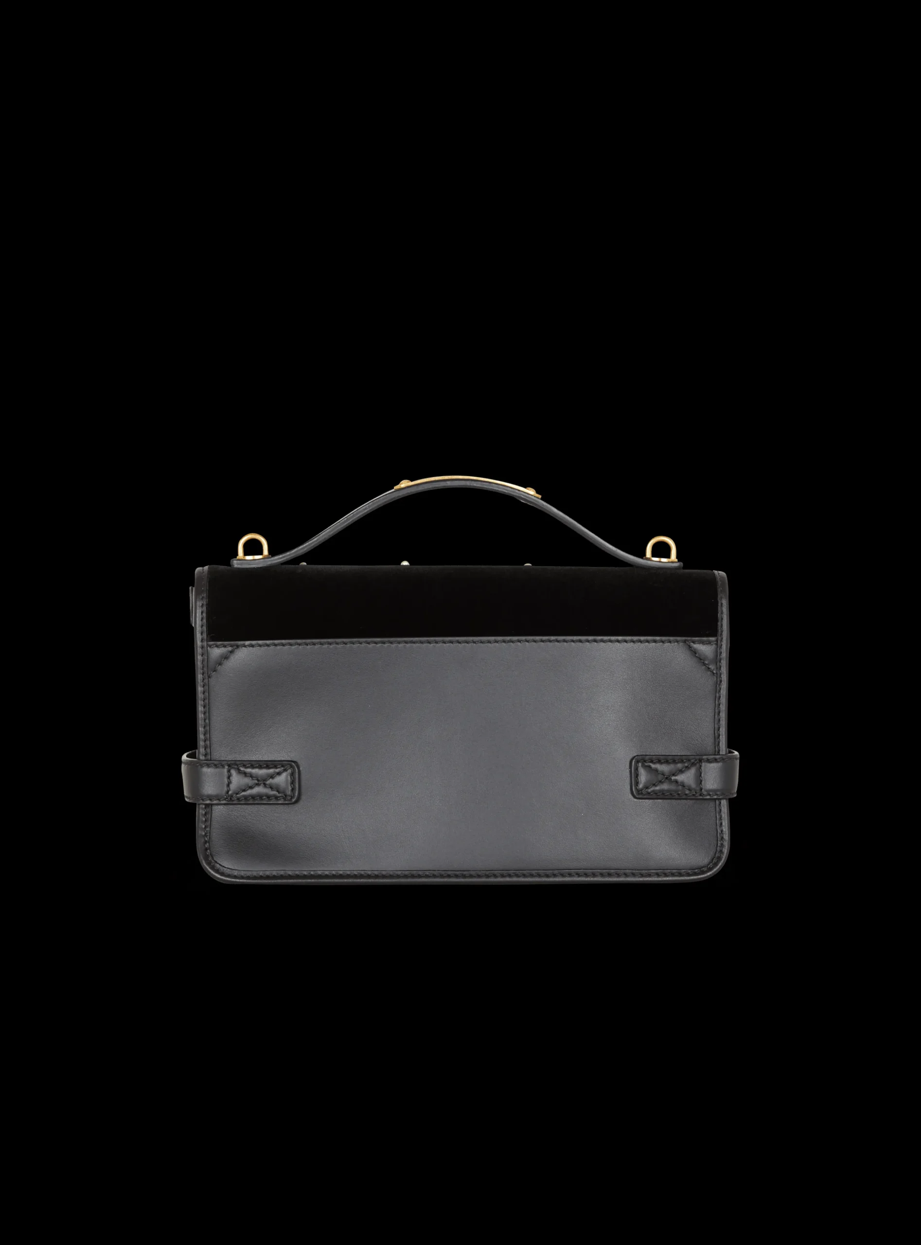 B-Buzz Shoulder 24 Bag In Embroidered Velvet-Balmain Online