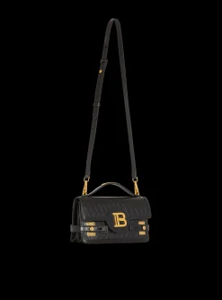 B-Buzz Shoulder 24 Bag In Grid-embossed Calfskin-Balmain Store