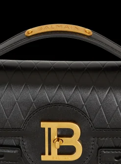 B-Buzz Shoulder 24 Bag In Grid-embossed Calfskin-Balmain Store