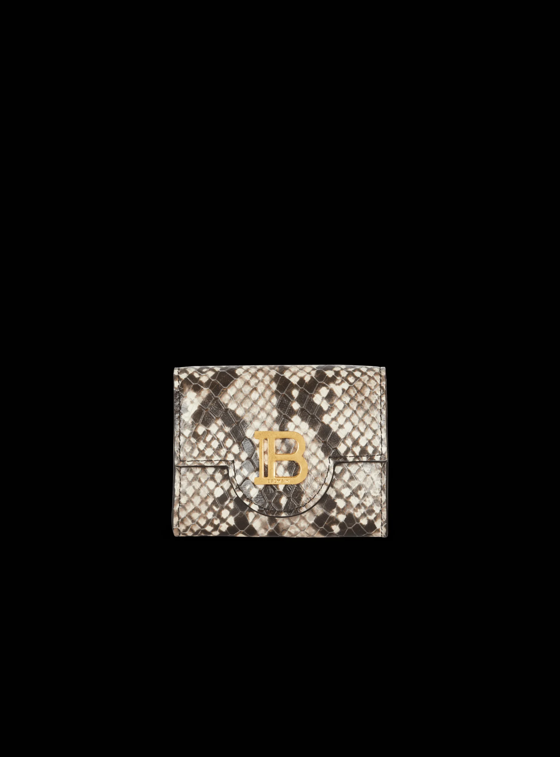 B-Buzz Snakeskin-effect Leather Purse-Balmain Cheap