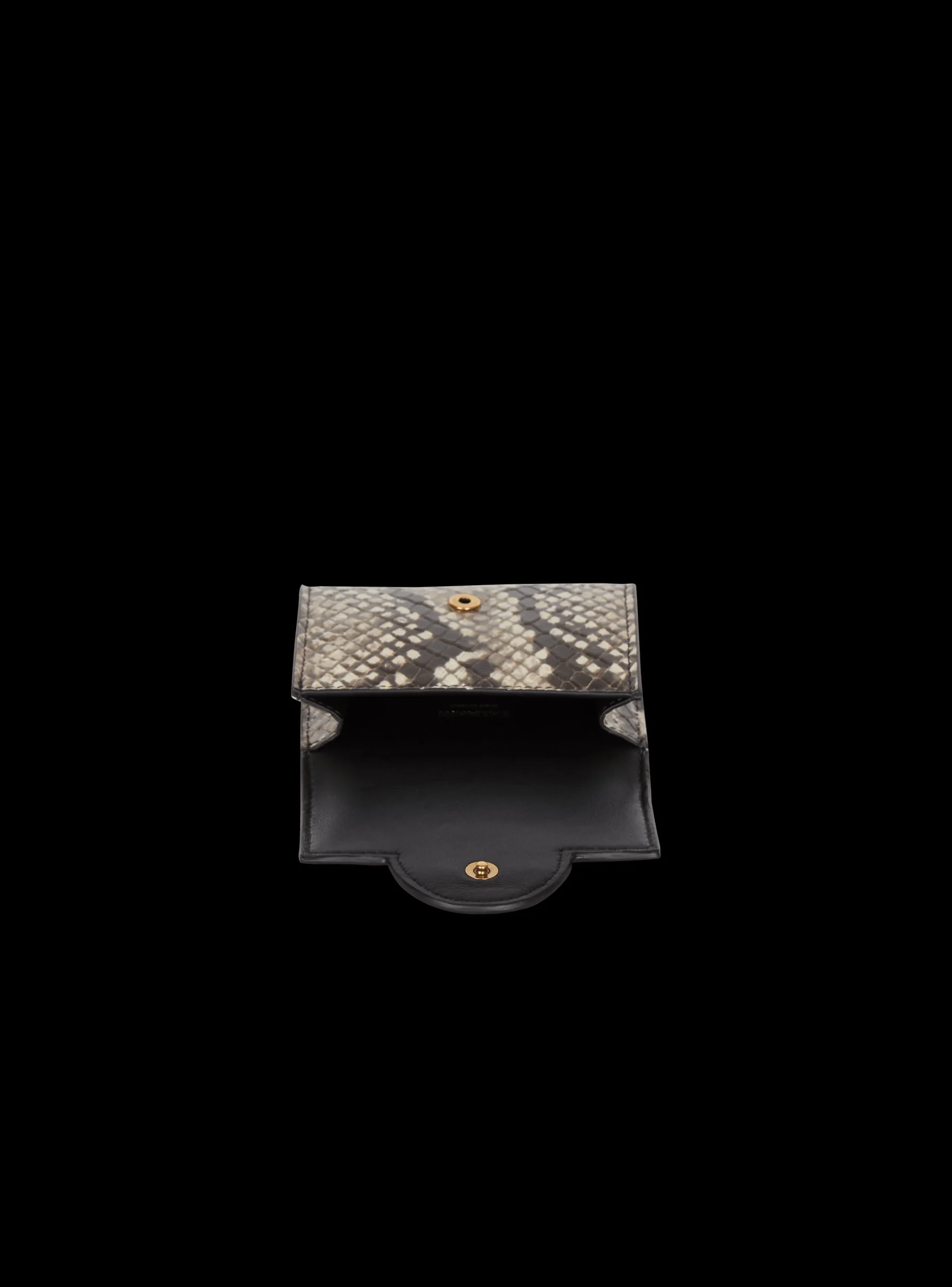 B-Buzz Snakeskin-effect Leather Purse-Balmain Cheap