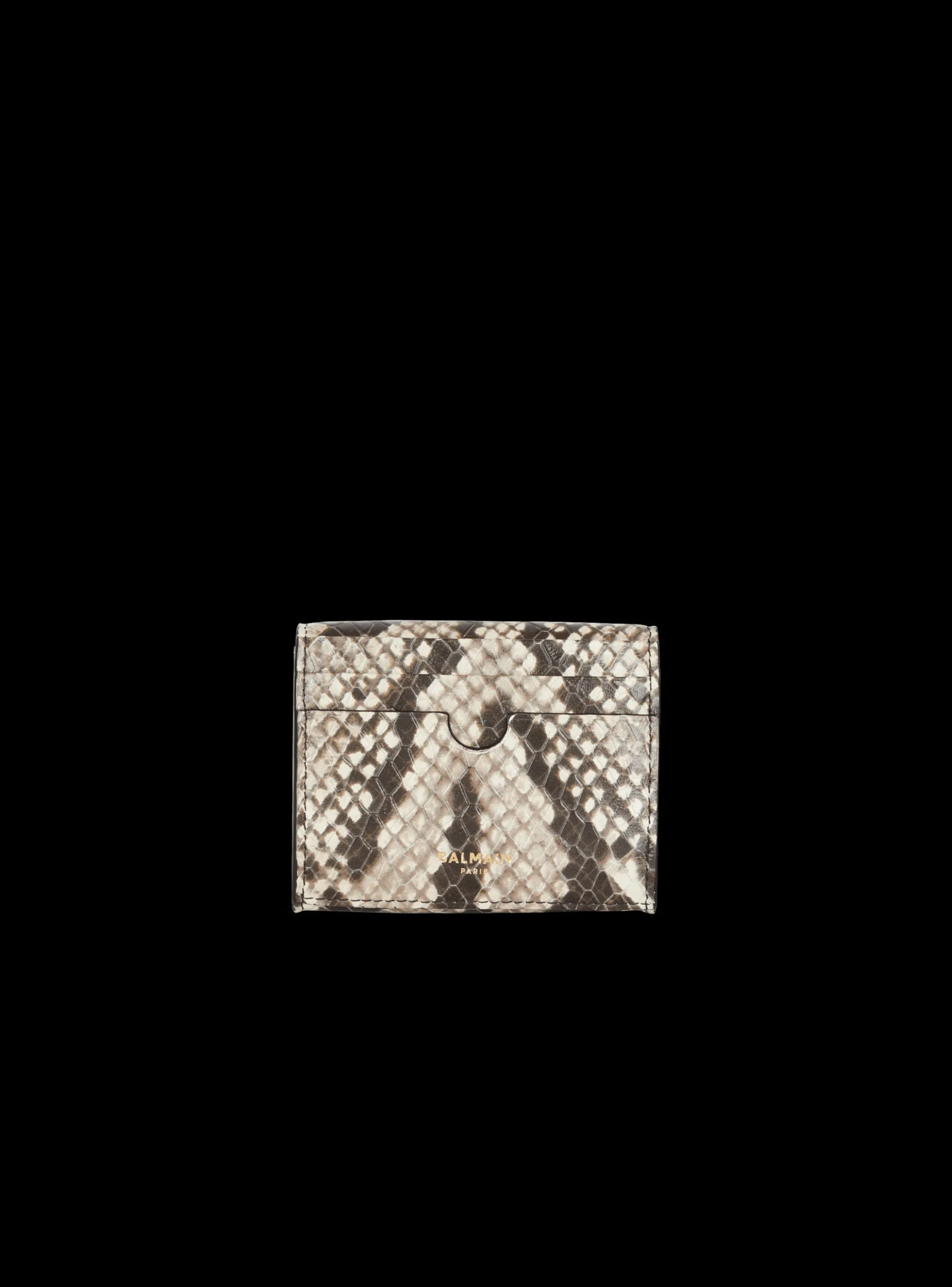 B-Buzz Snakeskin-effect Leather Purse-Balmain Cheap