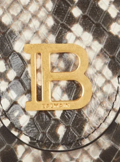 B-Buzz Snakeskin-effect Leather Purse-Balmain Cheap