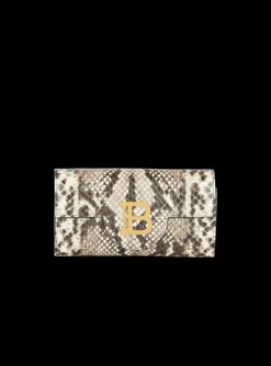 B-Buzz Snakeskin-effect Leather Wallet-Balmain Outlet