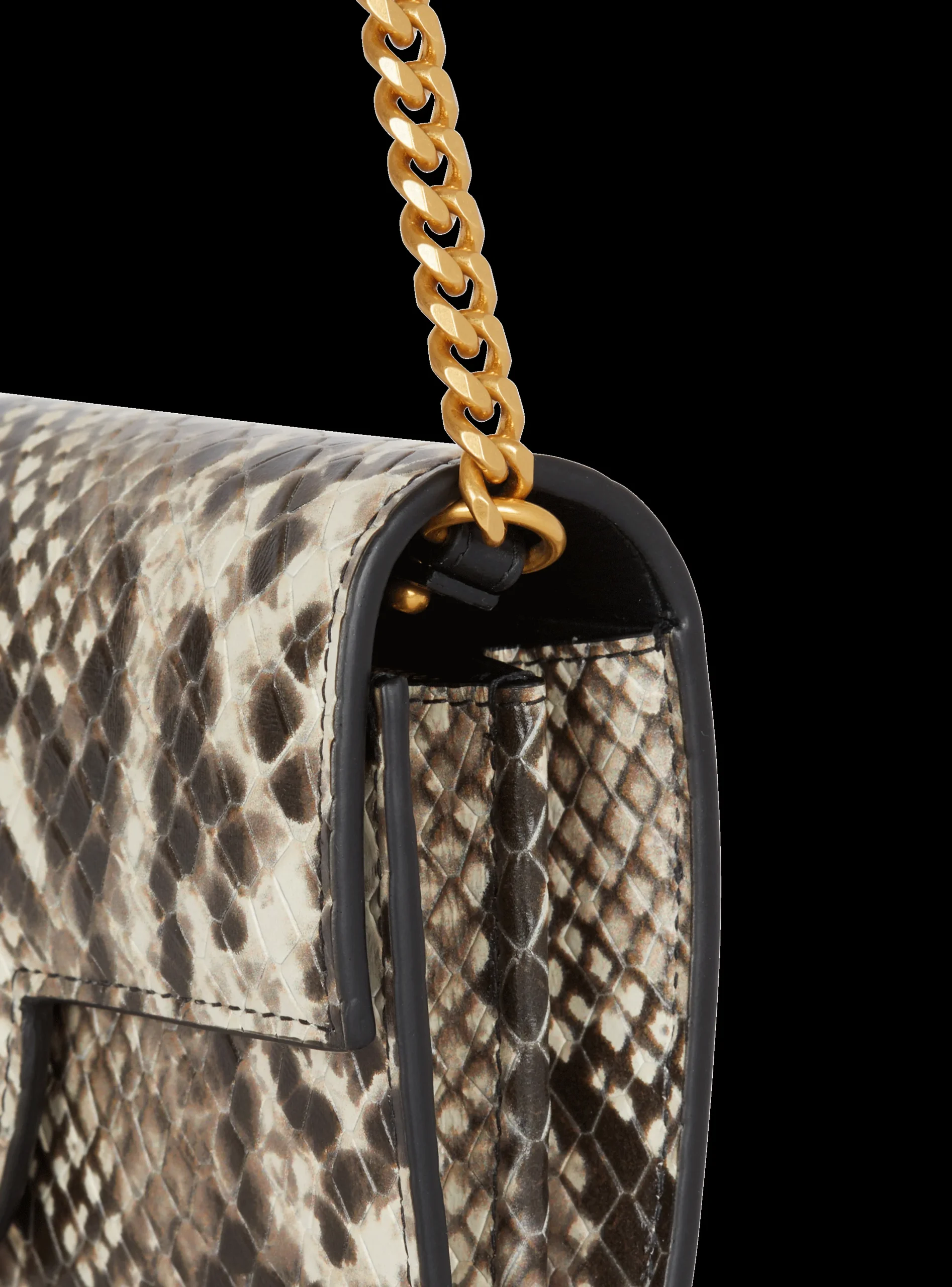B-Buzz Snakeskin-effect Leather Wallet-Balmain Outlet