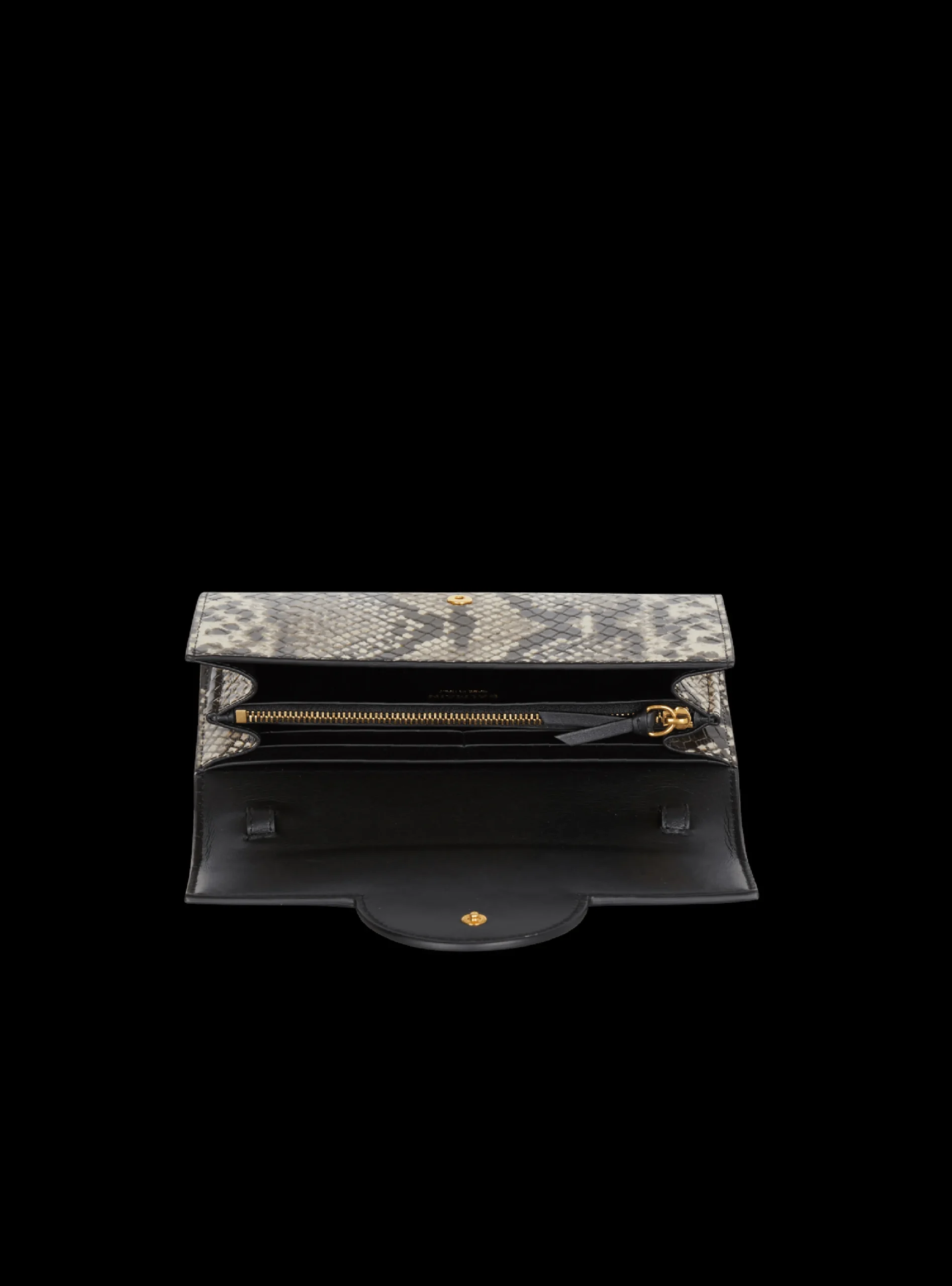 B-Buzz Snakeskin-effect Leather Wallet-Balmain Outlet