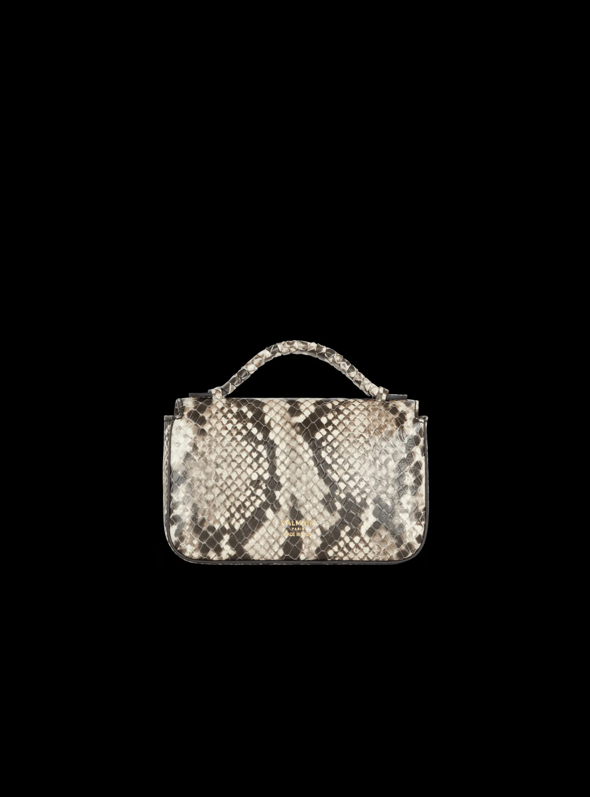 B-Buzz Snakeskin-effect Leather Mini Bag-Balmain Sale