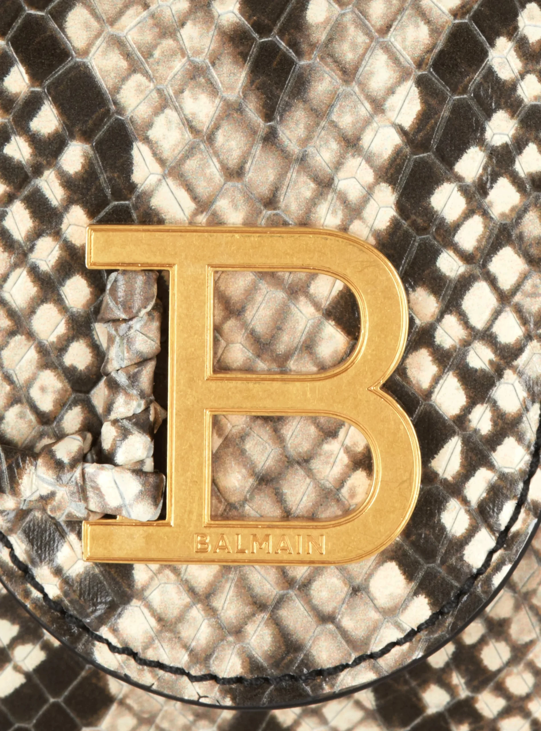 B-Buzz Snakeskin-effect Leather Mini Bag-Balmain Sale