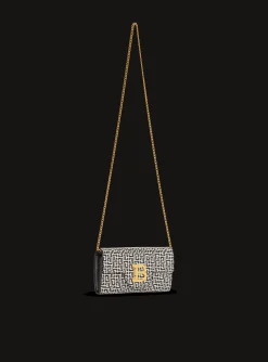 B-Buzz Wallet In Embossed Calfskin With A PB Labyrinth Monogram-Balmain Cheap