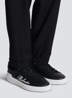 B-Court Signature Calfskin Trainers-Balmain Fashion