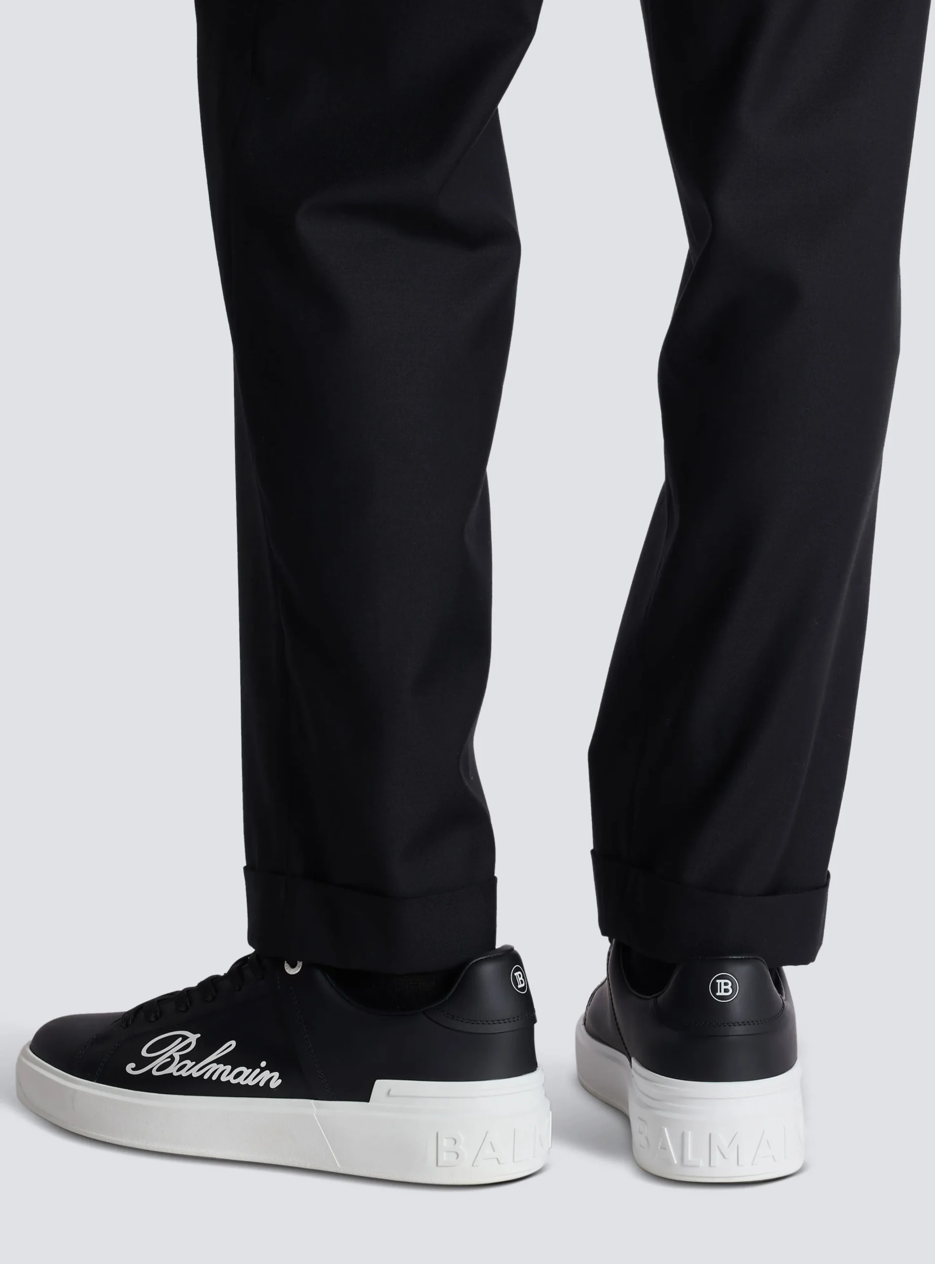 B-Court Signature Calfskin Trainers-Balmain Fashion