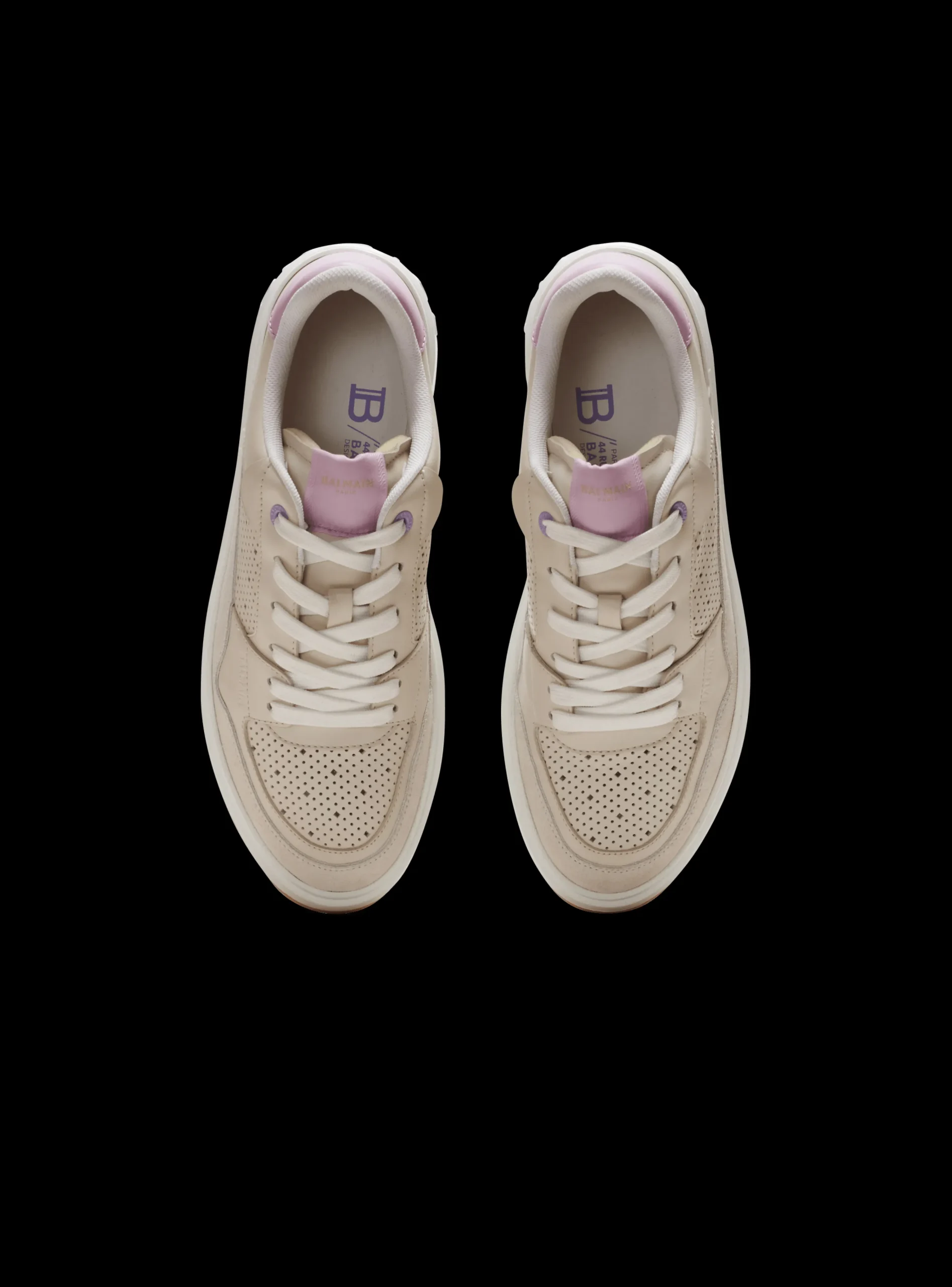 B-Court Flip Leather Trainers-Balmain New