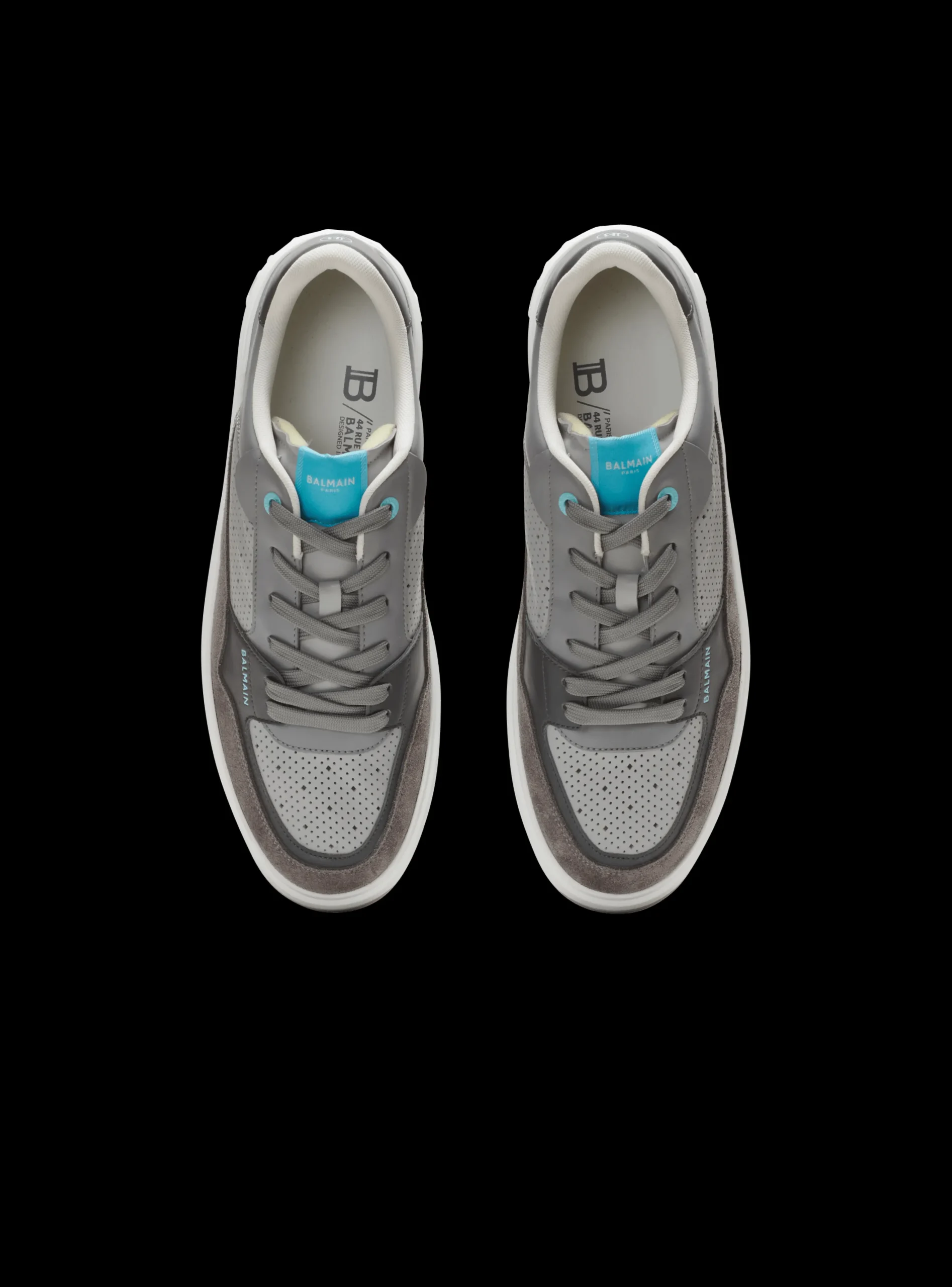 B-Court Flip Perforated Leather Trainers-Balmain Online