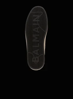 B-Court Flip Snakeskin-effect Leather And Suede Trainers-Balmain Outlet