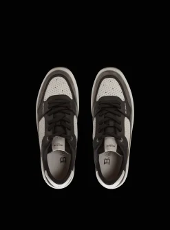 B-Court Flip Trainers In Leather And Suede-Balmain Best