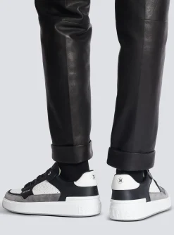 B-Court Flip Trainers In Leather And Suede-Balmain Best