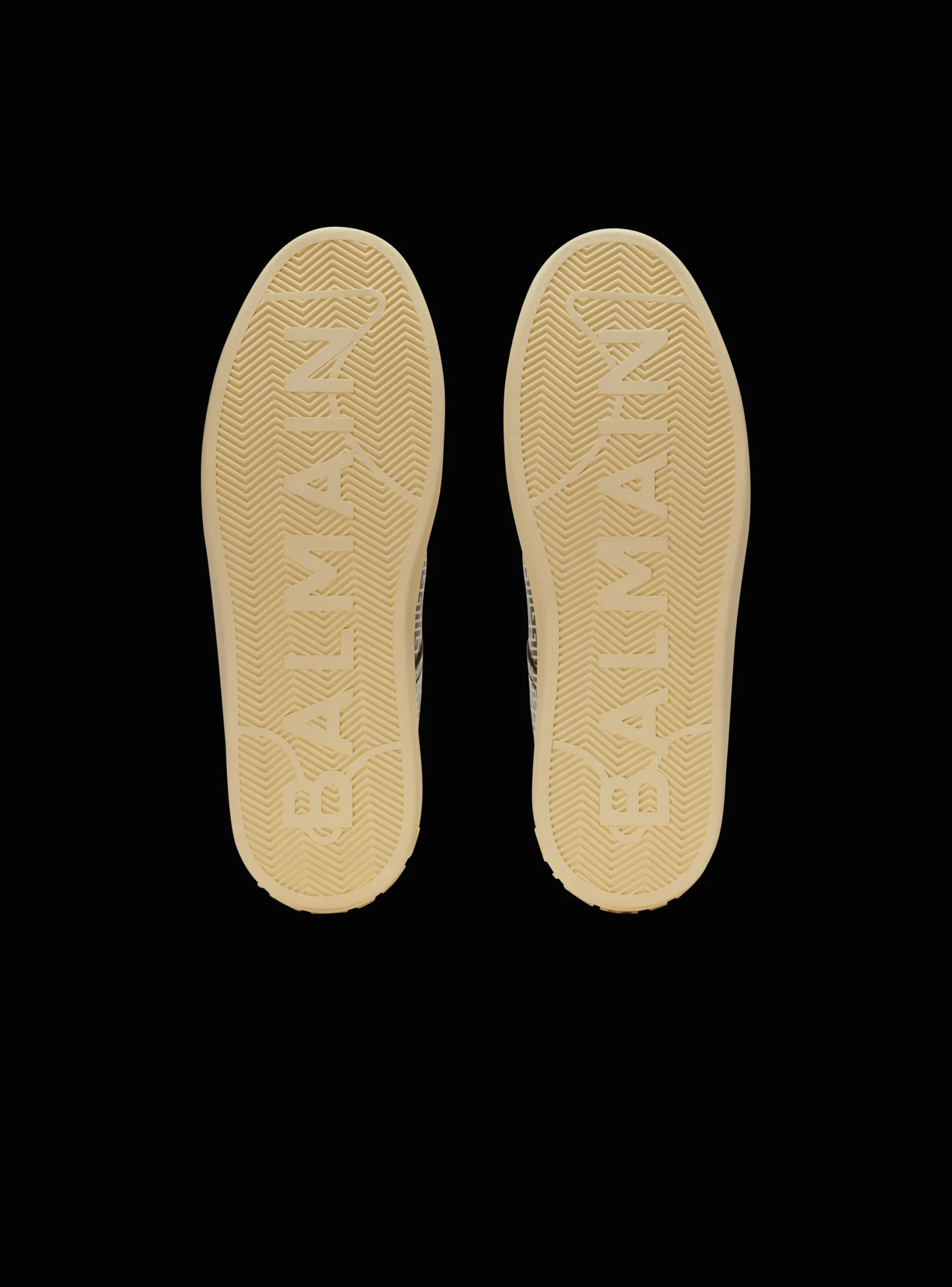B-Court Flip Trainers In Monogrammed PB Labyrinth Calfskin-Balmain Fashion