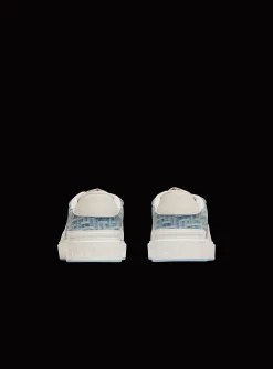 B-Court Flip Trainers In Monogrammed PB Labyrinth Denim-Balmain Best