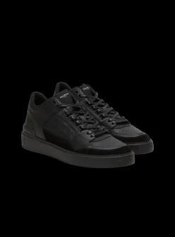 B-Court Mid-top Leather Trainers-Balmain Cheap
