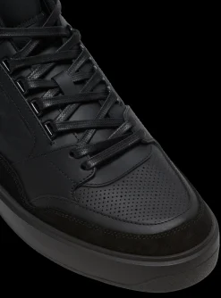 B-Court Mid-top Leather Trainers-Balmain Cheap