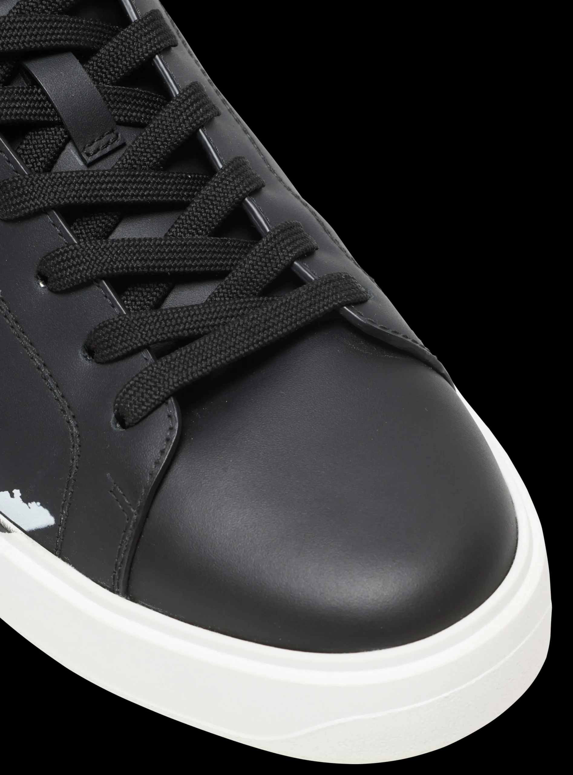 B-Court Printed Leather Trainers-Balmain Discount