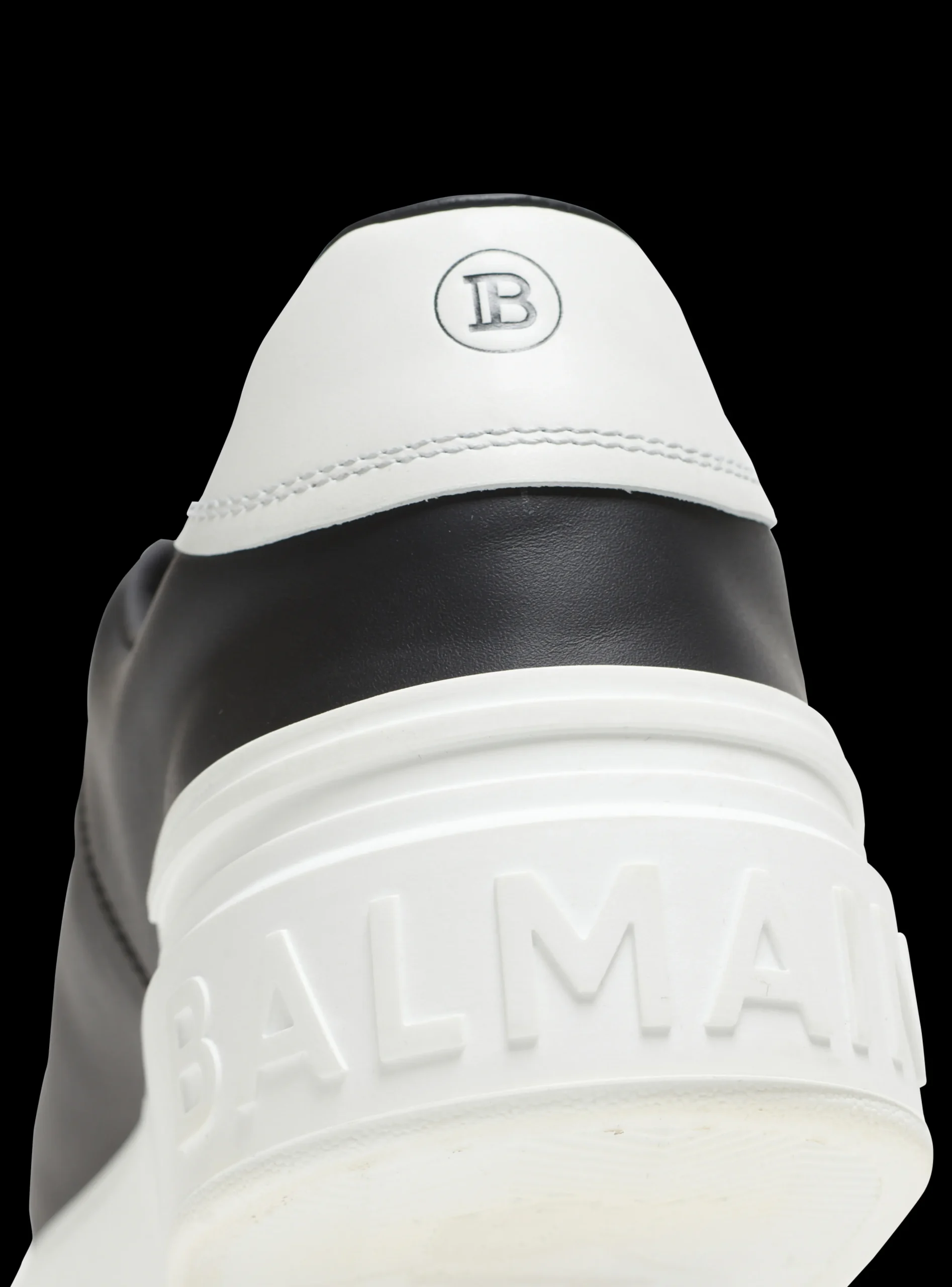 B-Court Printed Leather Trainers-Balmain Discount