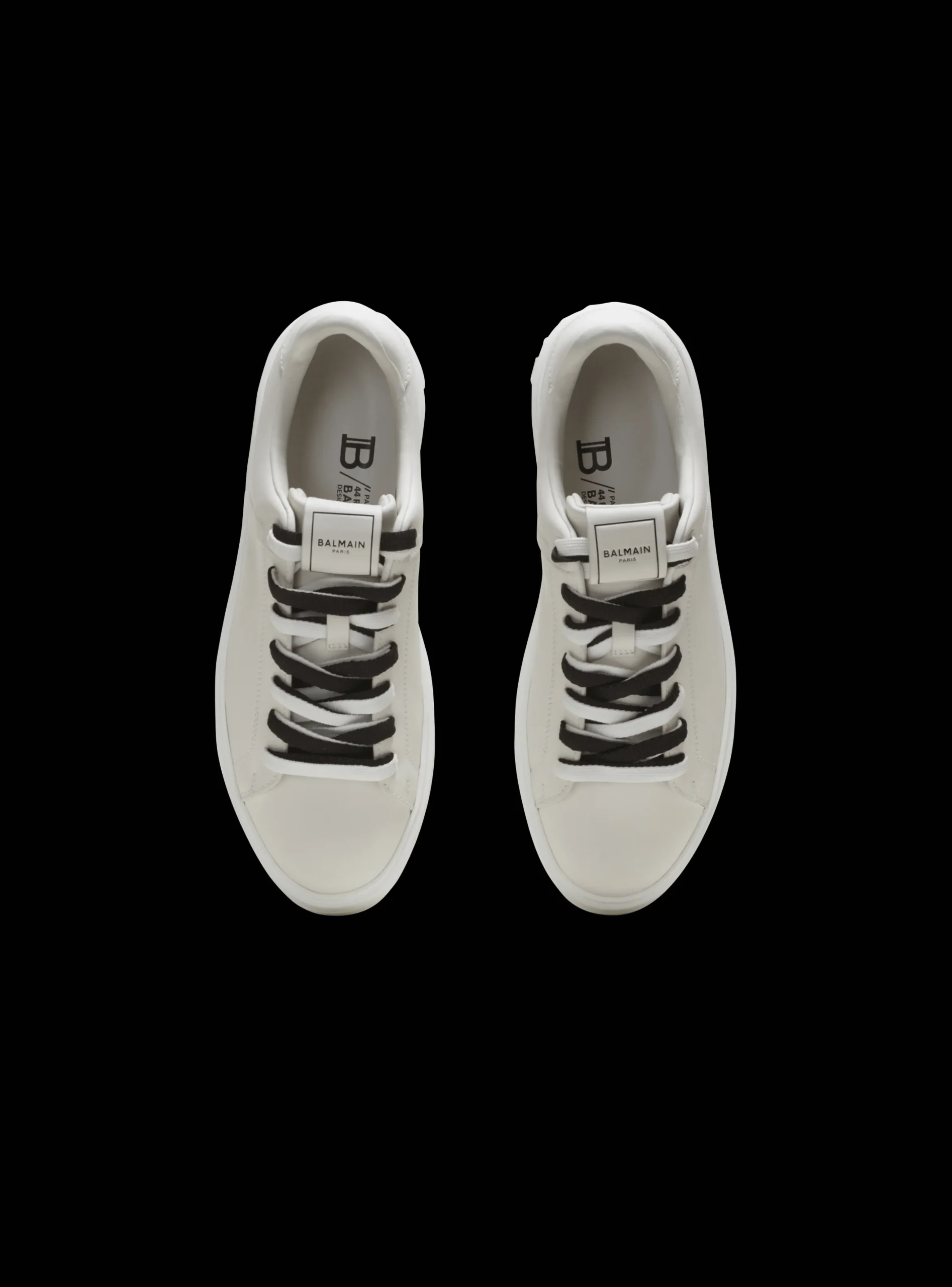 B-Court Smooth Leather Trainers-Balmain Discount
