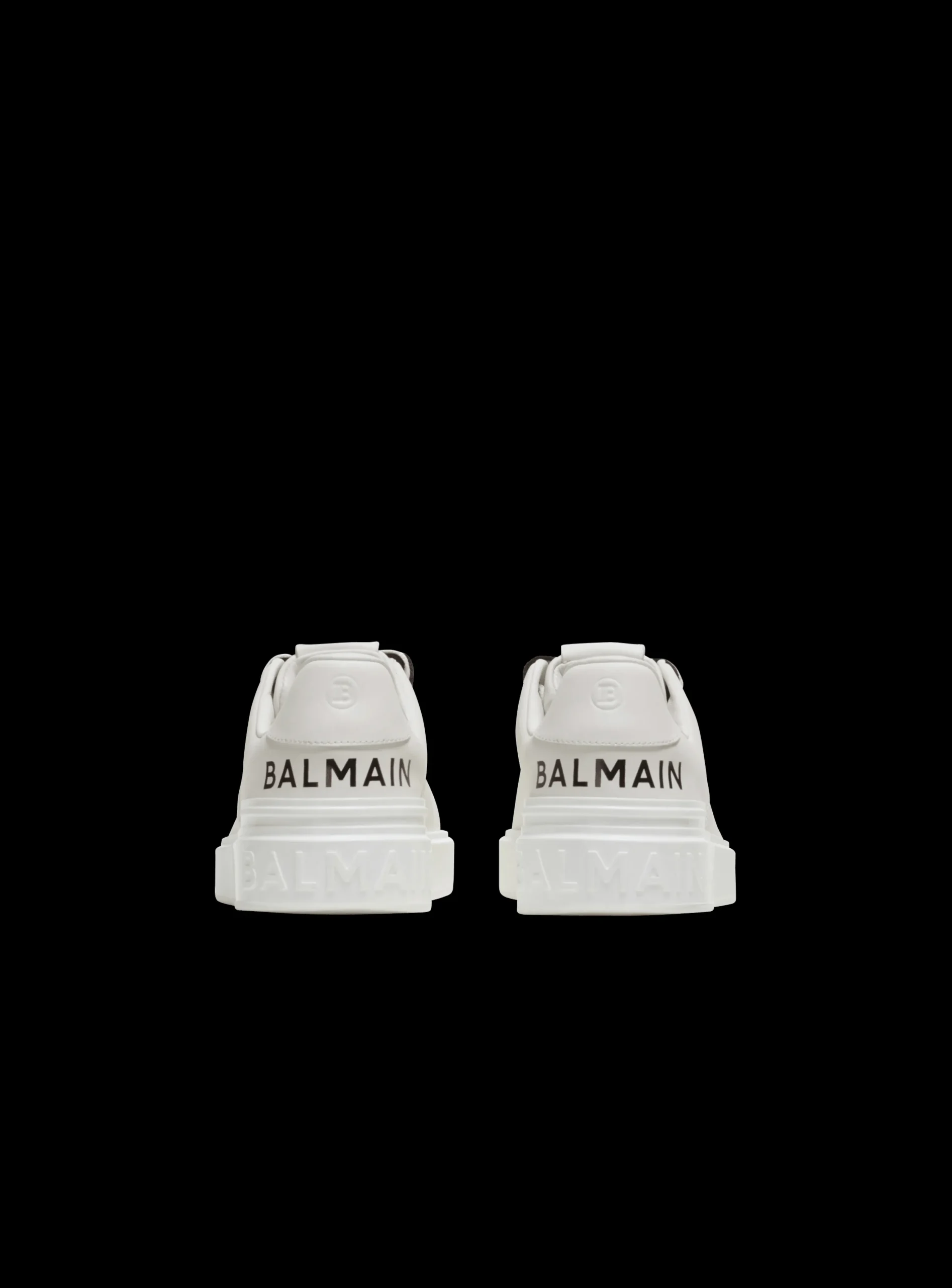 B-Court Smooth Leather Trainers-Balmain Discount