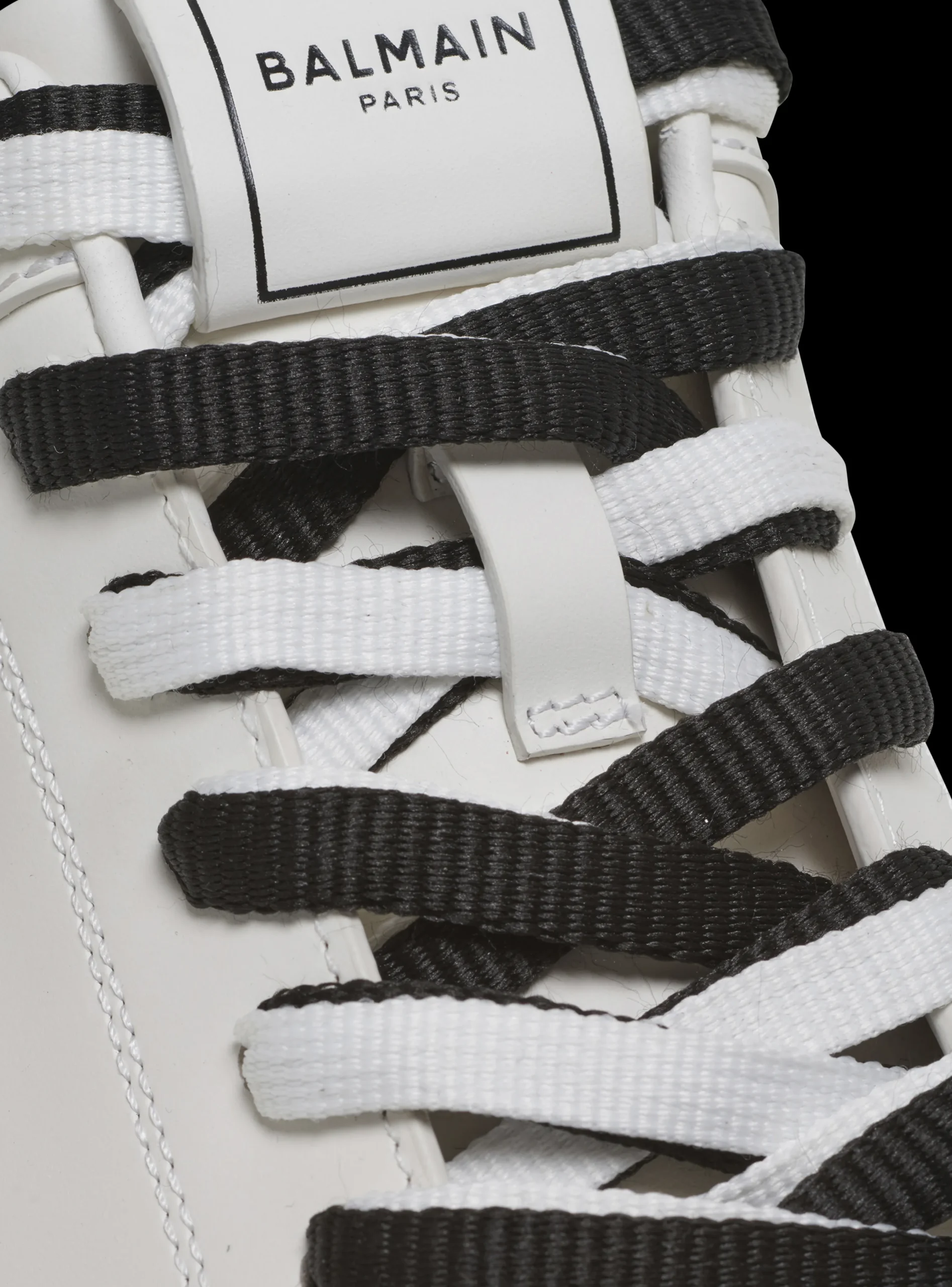 B-Court Smooth Leather Trainers-Balmain Discount
