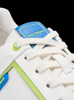 B-Court Smooth Leather Trainers-Balmain Flash Sale