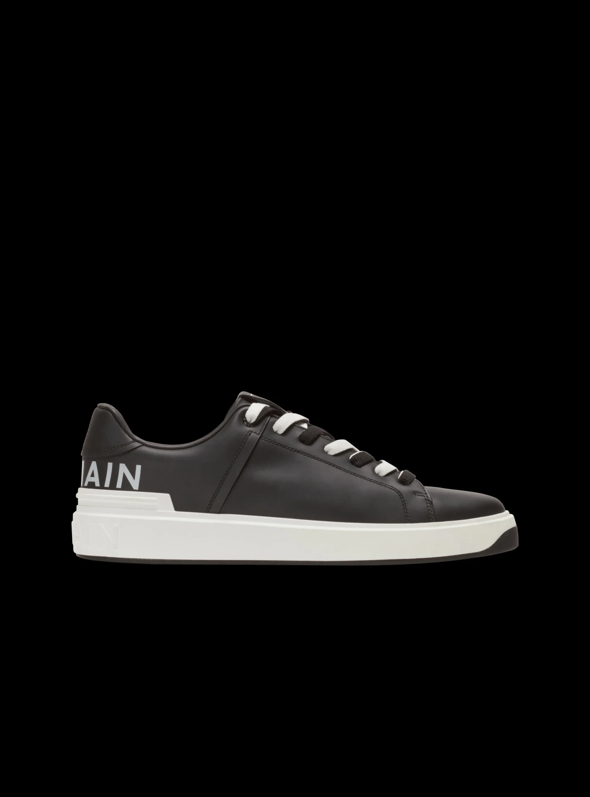 B-Court Smooth Leather Trainers-Balmain Clearance