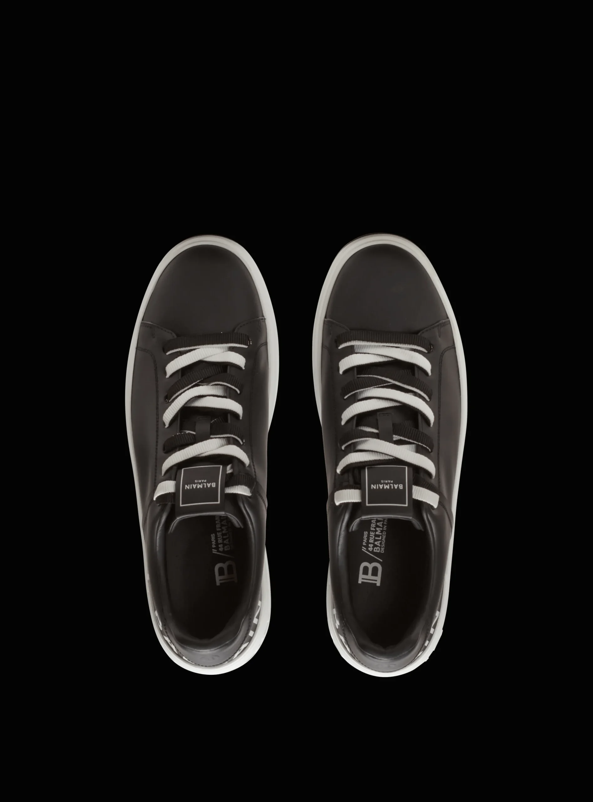B-Court Smooth Leather Trainers-Balmain Clearance