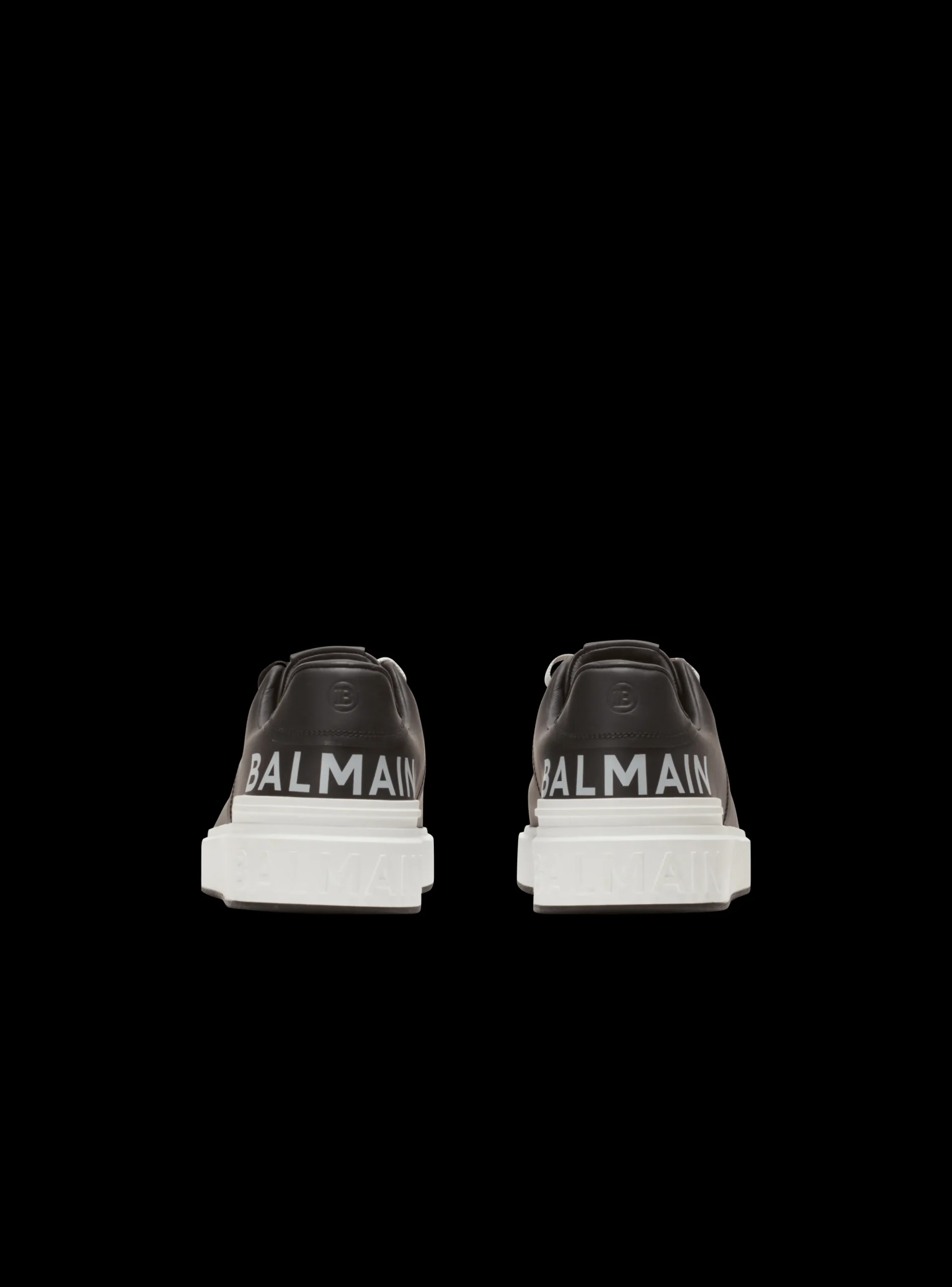 B-Court Smooth Leather Trainers-Balmain Clearance