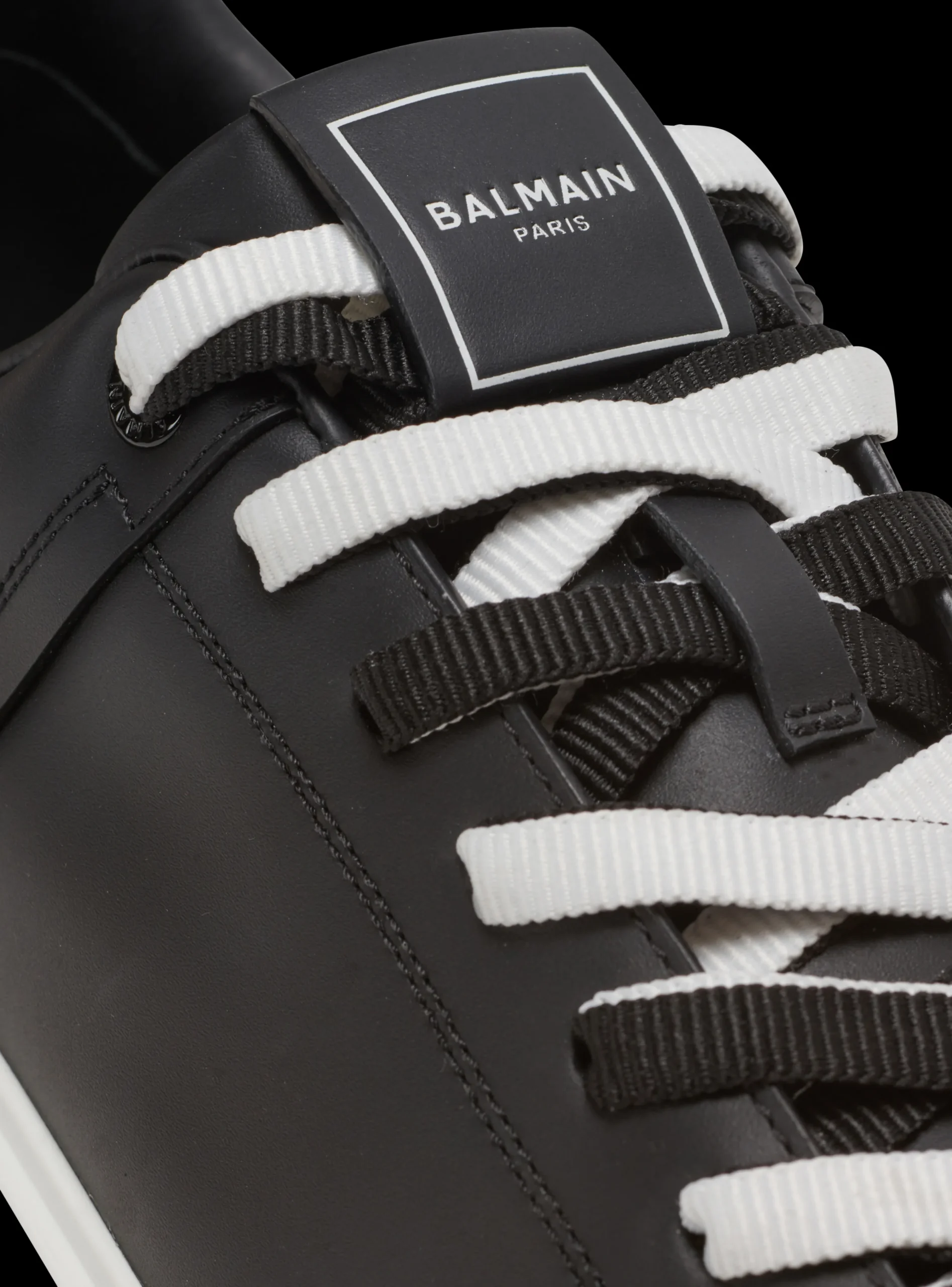 B-Court Smooth Leather Trainers-Balmain Clearance