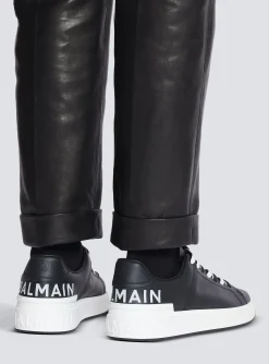 B-Court Smooth Leather Trainers-Balmain Clearance