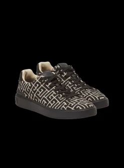 B-Court Trainers With Jacquard Monogram-Balmain Store