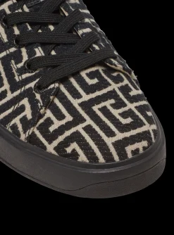 B-Court Trainers With Jacquard Monogram-Balmain Store