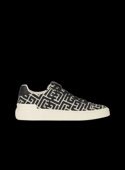 B-Court Trainers With Jacquard Monogram-Balmain Discount