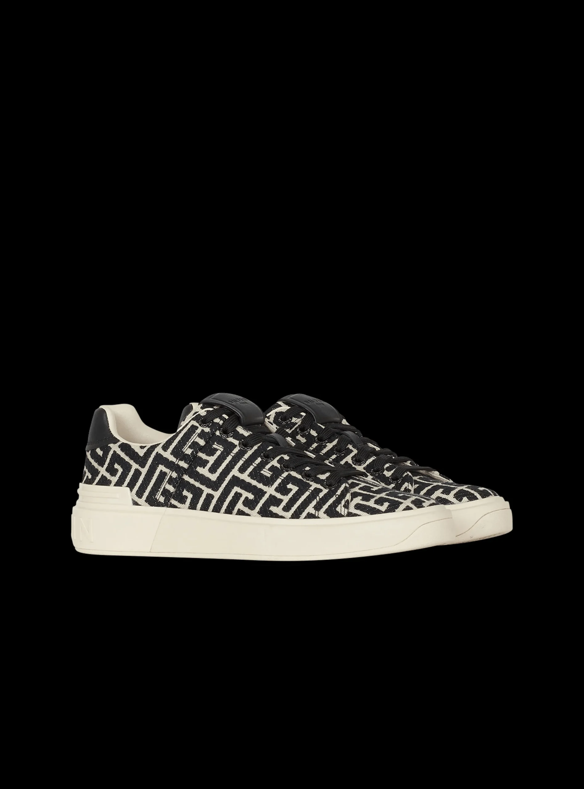 B-Court Trainers With Jacquard Monogram-Balmain Discount